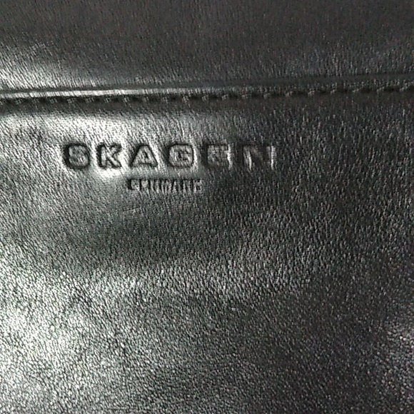 Skagen Denmark leather fold over clutch